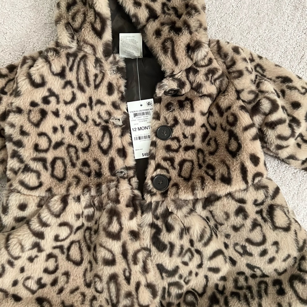 Faux Fur Leopard Coat - Picture 2 of 3